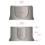 Fond UNIVERSEL - Modèle ECO H.750 - Emboîtement Ø1000 "standard"