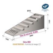 Tête de sécurité 800 complète 5 barreaux NF