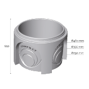 Fond UNIVERSEL - Modèle COMPACT H.600 - Emboîtement Ø800 "standard"